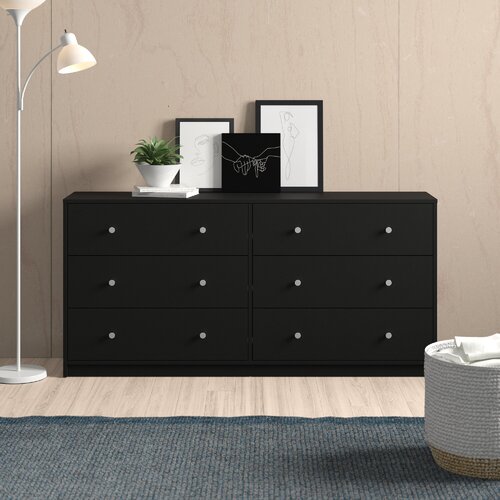 Guilford 6 Drawer 56.34" W Double Dresser